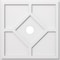 Ekena Millwork Embry Architectural Grade PVC Contemporary Ceiling Medallion, 22"OD x 3"ID x 7 1/2"C x 1"P CMP22EY-03000 - alternate 1